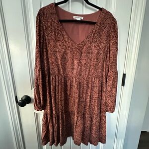 Lucky Brand Mauve/Brown Dress